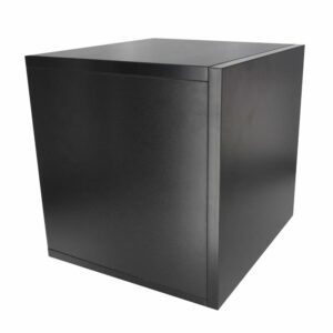 MEUBLE RANGEMENT 120 VINYLES FINITION NOIR VINYL BOX 120 BLACK Enova Hifi