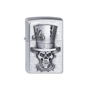 SKULL TOP HAT Zippo