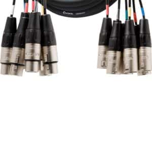 MULTIPAIRE REAN 8 XLR MALE 8 XLR FEMELLE 3M CORDIAL Cordial