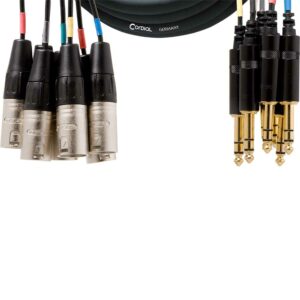 MULTIPAIRE REAN 8 XLR MALE 8 JACK STEREO M 3M CORDIAL Cordial
