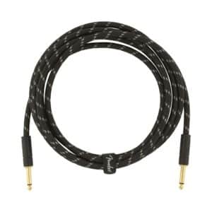 CABLE JACK 3m DELUXE SERIES BLACK TWEED Fender - Câblage - Sonowest