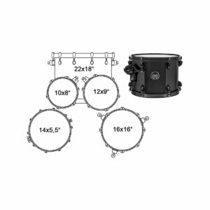ARMORY STAGE 22 AR529SBTB TRANSPARENT BLACK Mapex