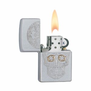 ETCHED SKULL Zippo