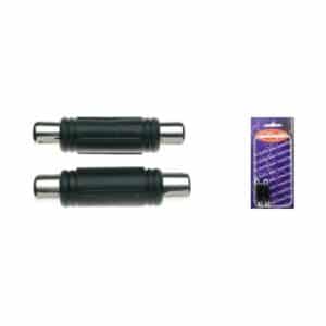 2x Adaptateur RCA fem./ RCA fem. – 2 pcs sous blister Audiophony