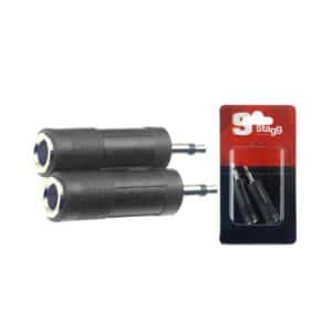 Adaptateur JACK fem./ mini JACK mâle – 2 pcs sous blister Audiophony