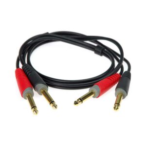 CABLE 1M 2xJACKM6,35 2xJACKM6,35