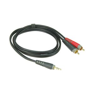 CABLE 1M MINIJACK STEREO 2 X RCA MALE