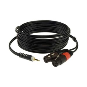CABLE 1M MINIJACK DOUBLE XLR FEMELLE