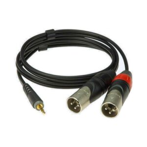 CABLE 1M MINIJACK DOUBLE XLR MALE