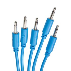 LOT DE 5 CABLES DE PATCH 50CM BLEU Black Market