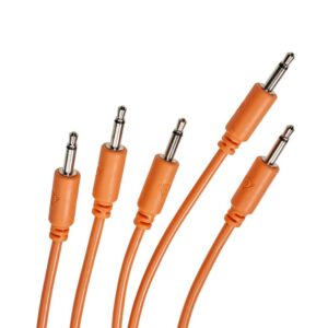 LOT DE 5 CABLES DE PATCH 75CM ORANGE Black Market