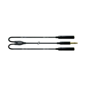 CABLE 1 JACK MALE STEREO 2 JACK STEREO FEMELLE Cordial