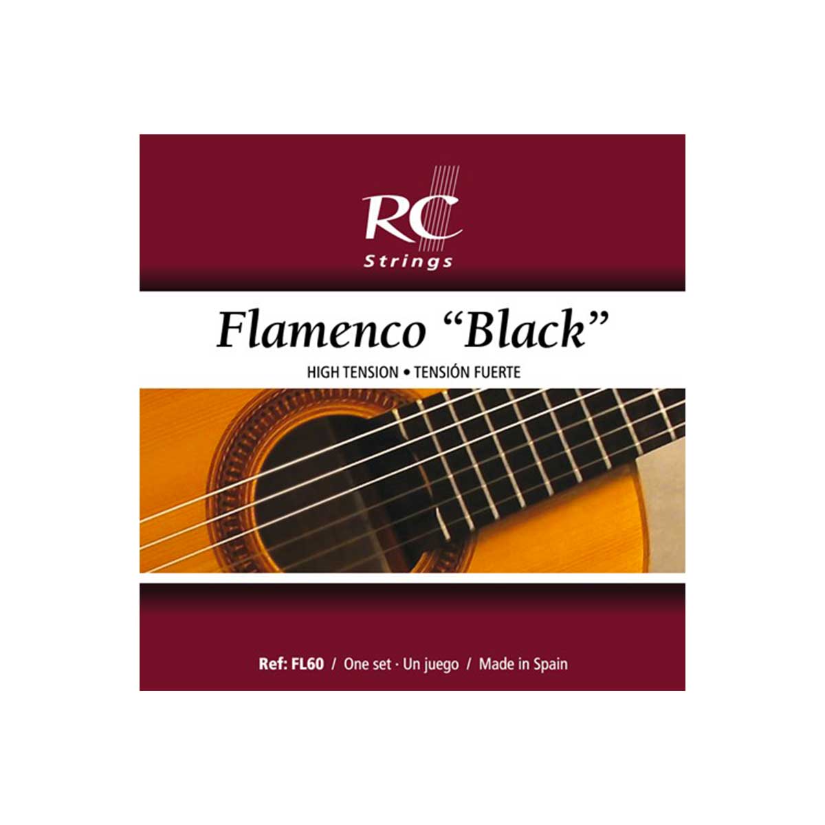 Royal Classic FL60 - Cordes Flamenco nylon noir pour guitare classique