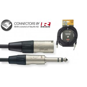Câble audio professionnel – jack stereo/XLR M, série Stagg