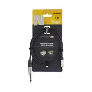 Série N, câble audio, mini jack/jack (m/m), stéréo, 1 m Stagg