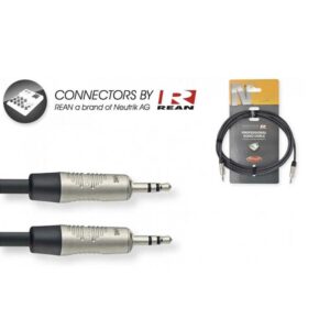 Série N, câble audio, mini jack/mini jack (m/m), stéréo, 3 m Stagg