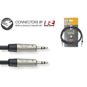 Série N, câble audio, mini jack/mini jack (m/m), stéréo, 6 m Stagg