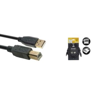 Câble USB 2.0, USB A/USB B (m/m), 3 m Stagg
