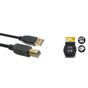 Câble USB 2.0, USB A/USB B (m/m), 5 m Stagg
