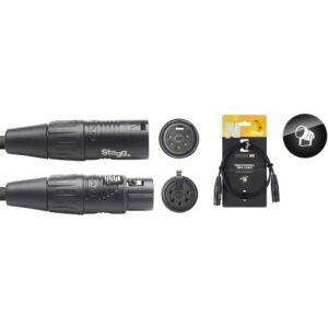 CABLE DMX XLR 5 POINTS 1.5 METRES STAGG Stagg