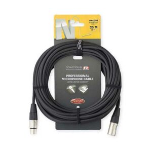 Câble de microphone XLR/XLR (m/f), 20 m, série N Stagg
