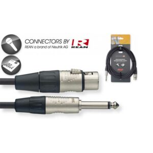 Câble de microphone, XLR/jack (f/m), 6 m Stagg