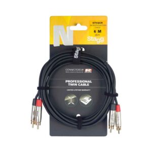 Câble bretelle, RCA/RCA (m/m), 6 m Stagg