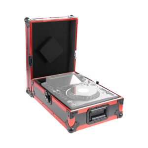 FLIGHT CASE POUR CDJ3000 ROUGE ELITE PLUGGER Plugger