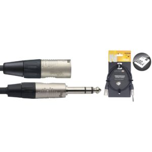 Série N, câble audio, jack/XLR (m/m), symétrique, 1 m Stagg