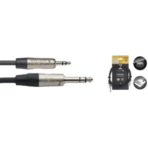 Série N, câble audio, mini jack/jack (m/m), stéréo, 2 m Stagg