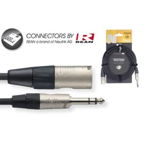 Câble audio professionnel – jack stereo/XLR M, série Stagg