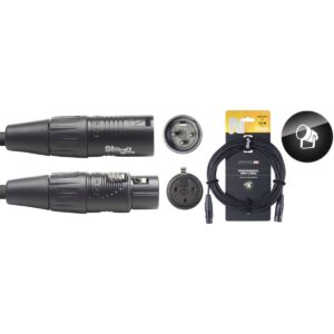 Câble DMX, XLR/XLR (m/f) (3 broches), 10 m, N-series Stagg