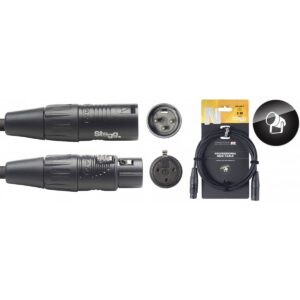 Câble DMX, XLR/XLR (m/f) (3 broches), 3 m, N-series Stagg