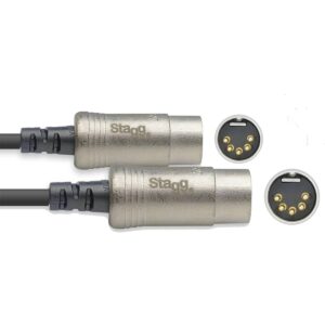 Série N, câble MIDI, DIN/DIN (m/m), 3 m Stagg