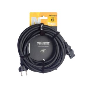 Série N, câble secteur, IEC/Schuko (f/m), 5 m Stagg