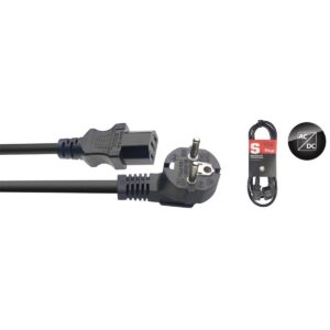 Série S, câble secteur, IEC/Schuko (f/m), 1,5 m Stagg