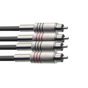 Câble bretelle, RCA/RCA (m/m), 60 cm Stagg