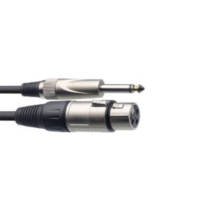 Câble de microphone XLR/jack (f/m), 6 m Stagg