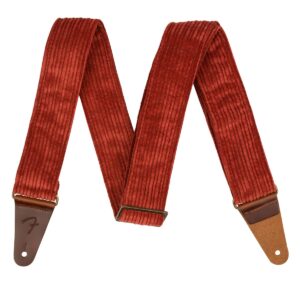 SANGLE CORDUROY VELOURS ANTIQUE CHERRY Fender - Accessoire et pièce détachée musique - Sonowest