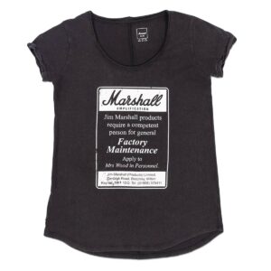 TSHIRT PERSONNAL TEE NOIR TAILLE L FEMME Marshall