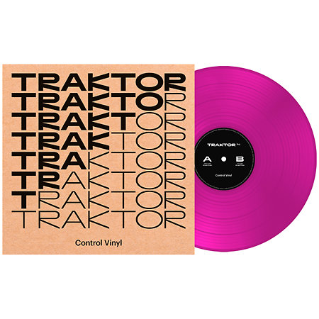 Traktor Control Vinyl Neon Pink Transparent Native Instruments – Image 3