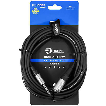 Câble Xlr Jack 6.35 mono mâle 6m Touring Plugger – Image 2