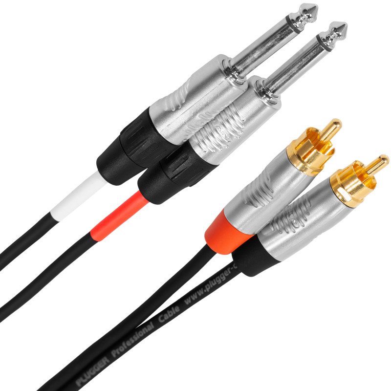 Câble 2 Jack / 2 Rca 1.5M Touring Plugger