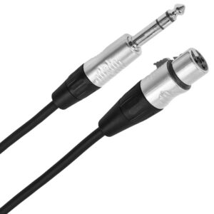 Câble Xlr femelle Jack 6.35 Balanced 1m Touring Plugger - Câblage - Sonowest
