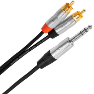 Câble Jack Stéréo / 2 Rca 3M Touring Plugger - Câblage - Sonowest