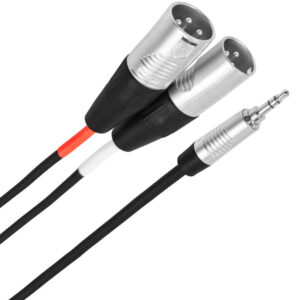 Câble minijack double XLR Mâle 1M Touring Plugger - Câblage - Sonowest