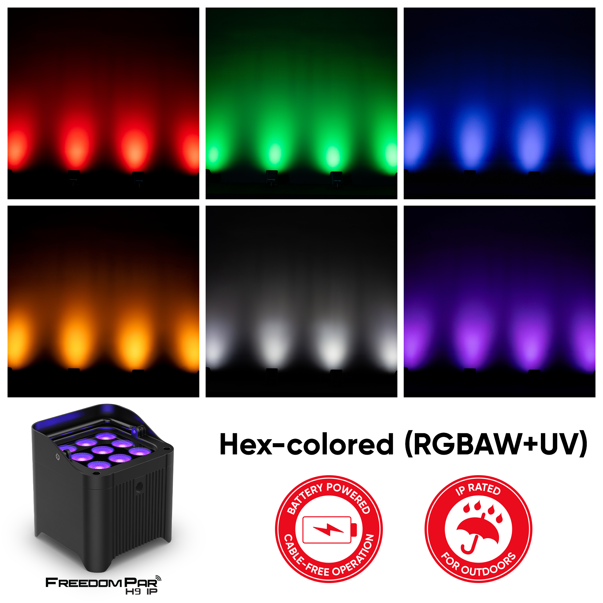 Freedom Par H9 IP X4 Chauvet DJ - Eclairage - Sonowest