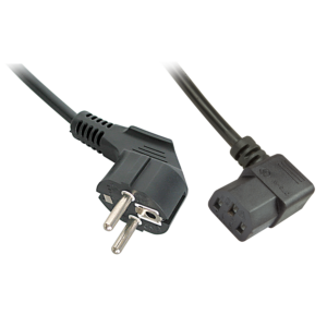Câble secteur Schuko vers C13 coudé Lindy - Alimentations CEE/Schuko - Sonowest