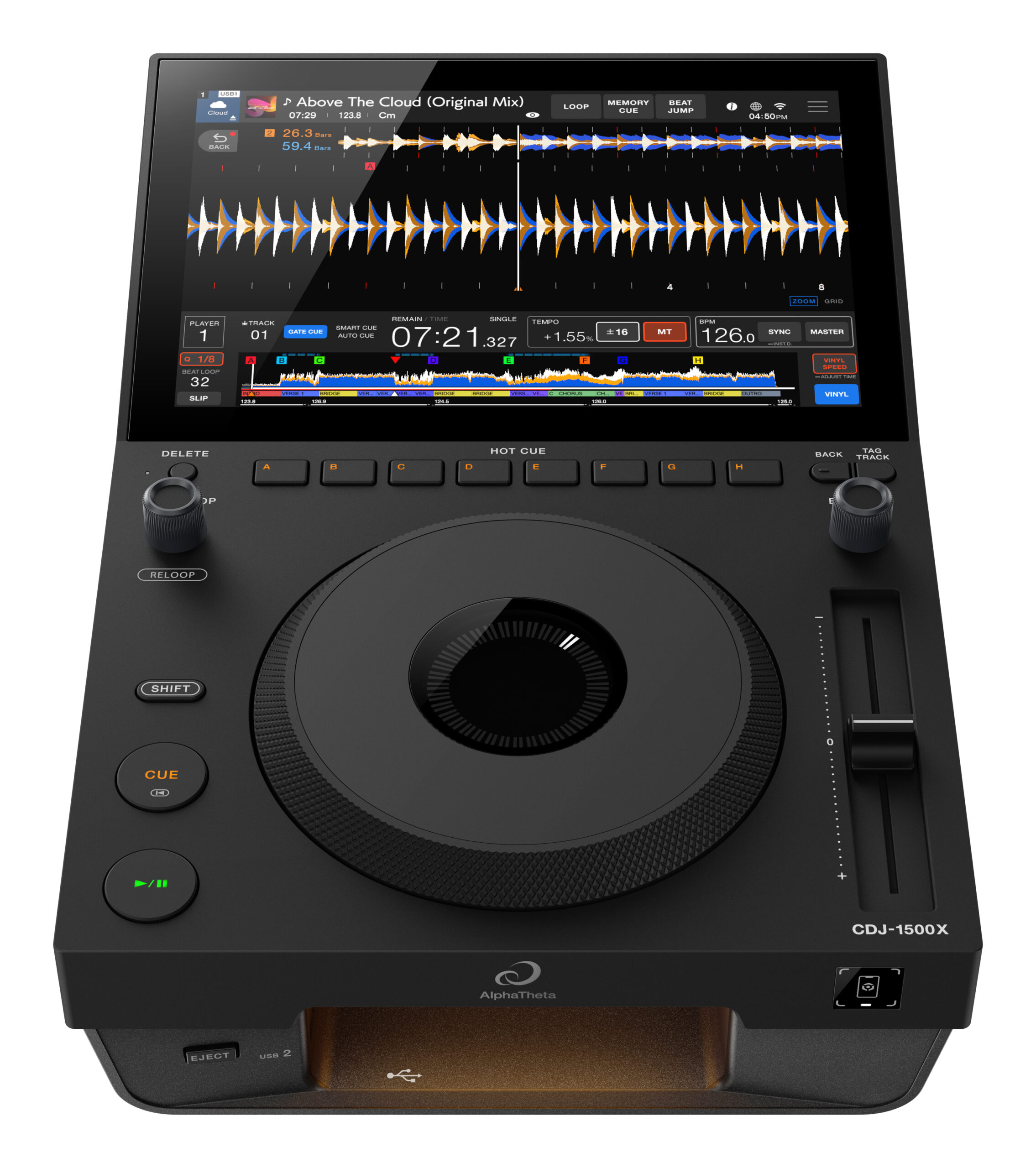 CDJ-1500X AlphaTheta / Pioneer DJ - Platines Multimédias à Plat - Sonowest