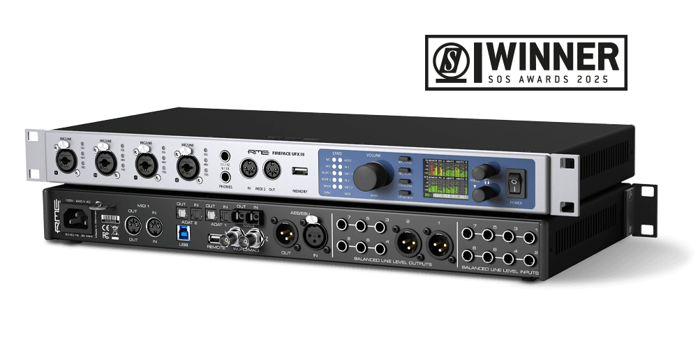 Fireface UFX III RME - Cartes son externe - Sonowest
